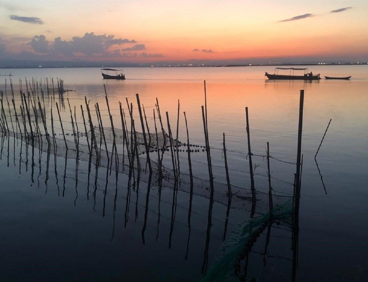 atardecer en la albufera de valencia 48779