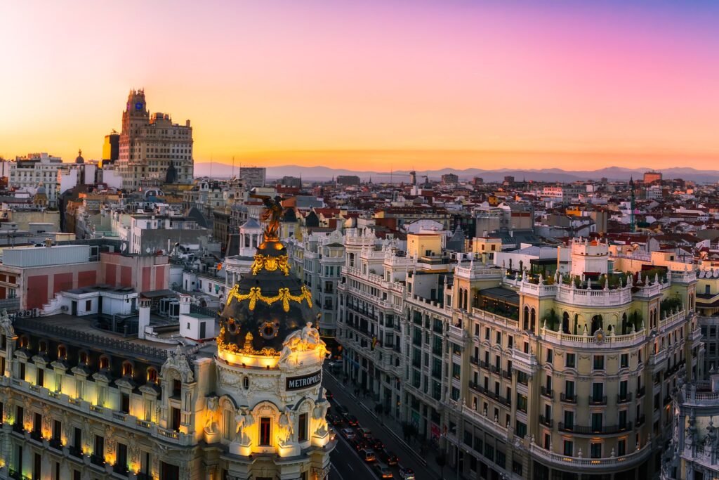 Madrid Sunset Panorama