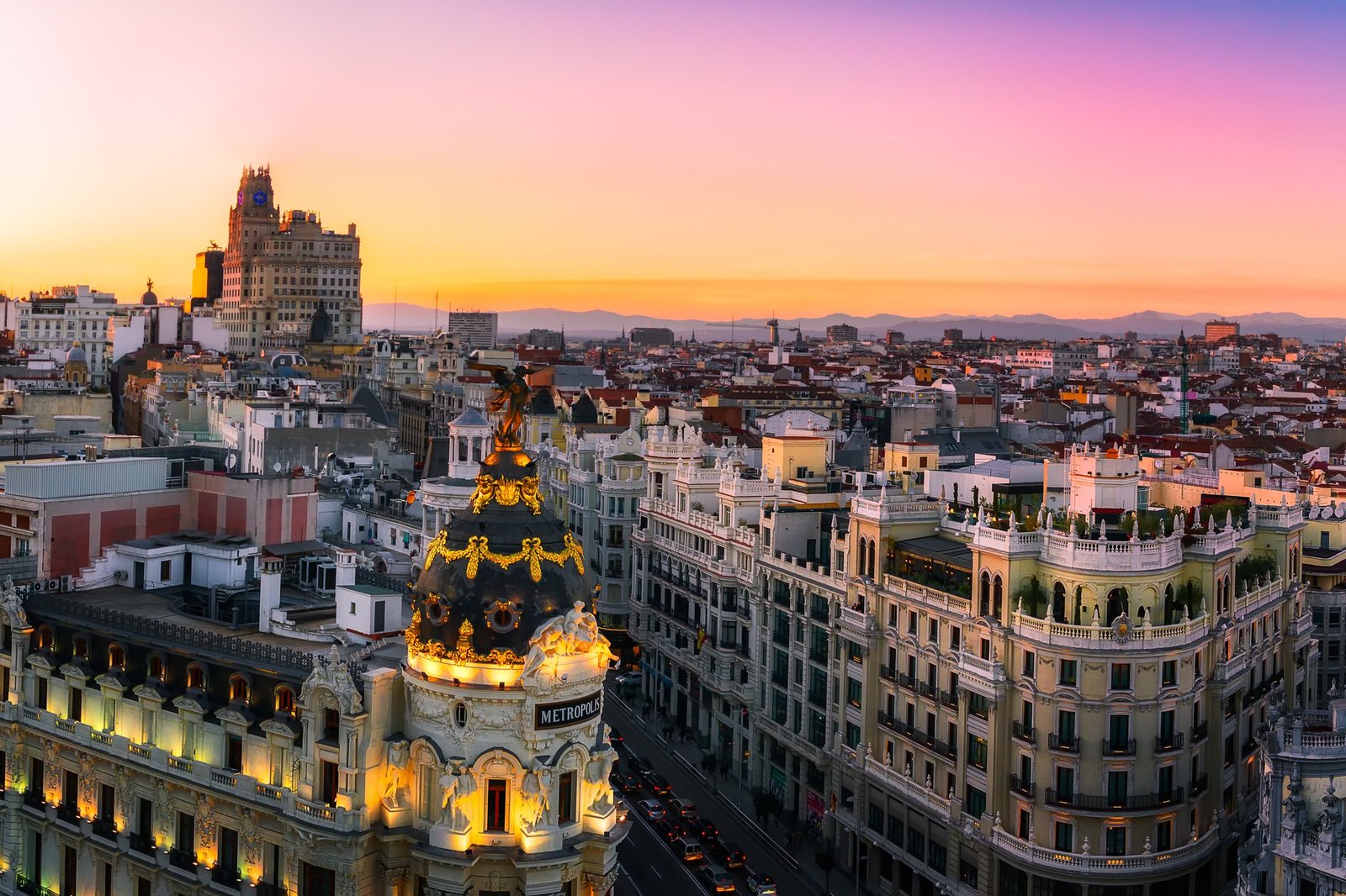 Madrid Sunset Panorama