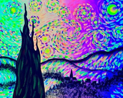 winegogh starry night