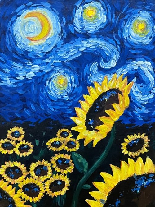 winegogh-Sunflower-Night-Classic